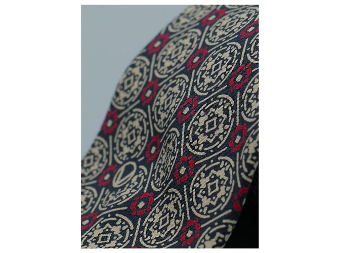 Valentino Garavani Corbata Gris con Diseños de Círculos - vista 2