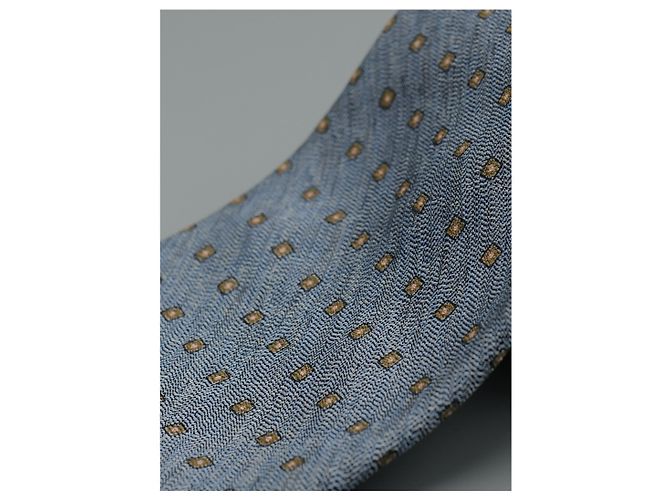 Autre Marque Corbata Gris con Puntos Amarillos Grigio - vista 2