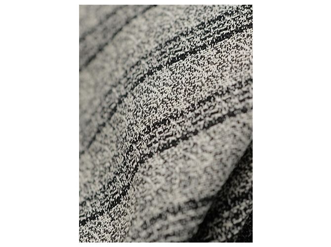 Autre Marque Corbata Gris a Rayas Negras - vista 2