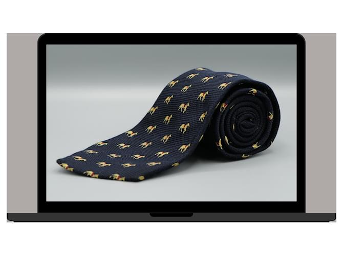 Façonnable Corbata con disegno di Caballo Nero - vista 3