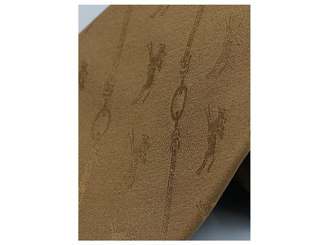 Autre Marque Corbata Marrón con Diseño Marrone - vista 2