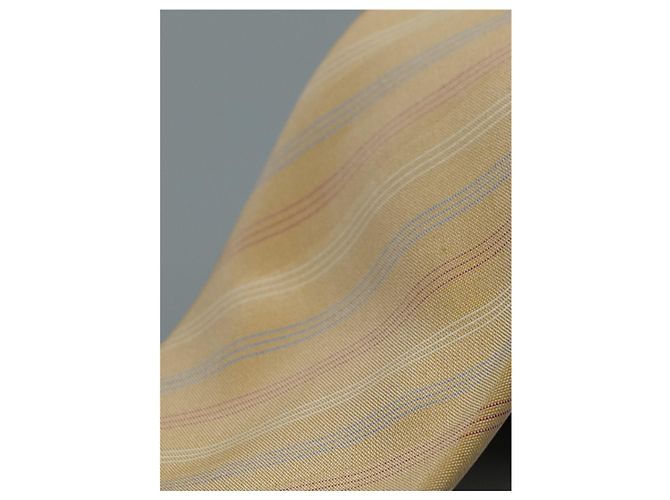 Autre Marque Corbata Beige a Rayas - Ansicht 2