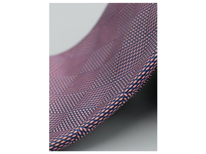 Autre Marque Corbata Rosa y Azul a Cuadros - vista 2