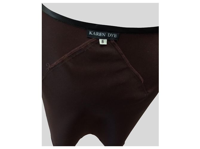 Autre Marque Falda Karen Dye Marrón de Poliéster Talla 36 Castaño - vista 4
