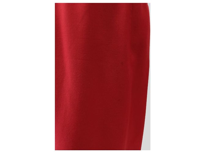 Falda roja de lana Jaeger Talla 42 - vista 2