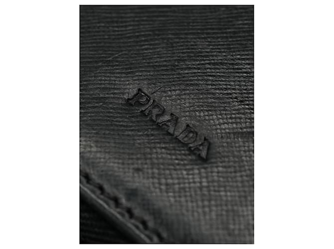 Saffiano Cartera Prada Portadocumentos Negro - vista 3