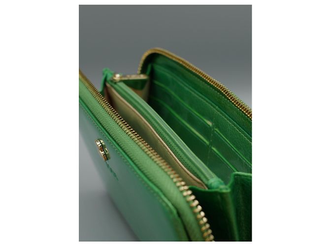 Autre Marque Cartera Tous Verde de Charol - vista 4
