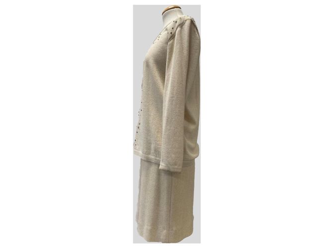Autre Marque Set aus Jacke und Rock in Beige - Ansicht 2