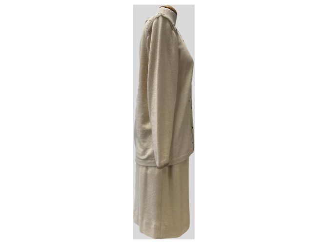Autre Marque Set aus Jacke und Rock in Beige - Ansicht 3