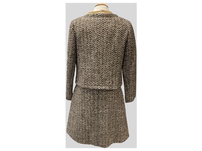 Autre Marque Kleid und Jacke Set Beige - Ansicht 4
