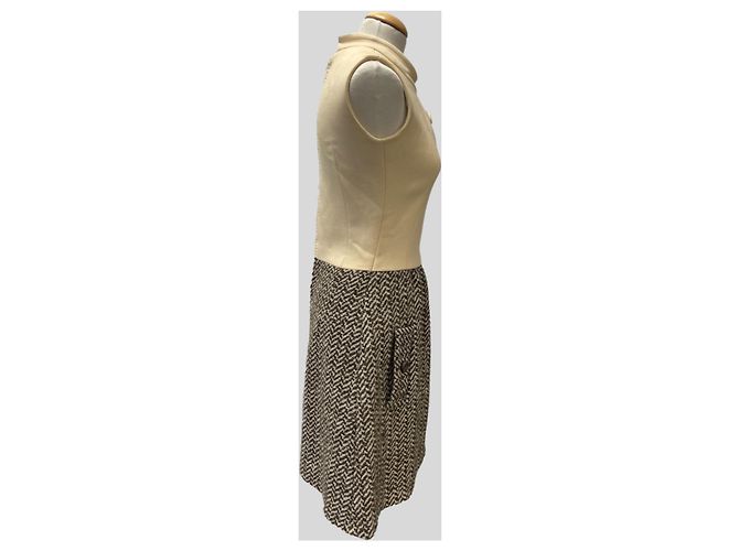 Autre Marque Kleid und Jacke Set Beige - Ansicht 7