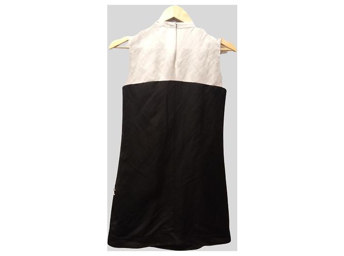 Autre Marque Vestido Blanco y Negro - vista 3