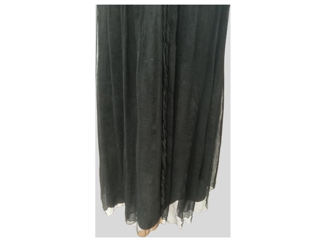 Autre Marque Schwarzes Seidenkleid - Ansicht 6