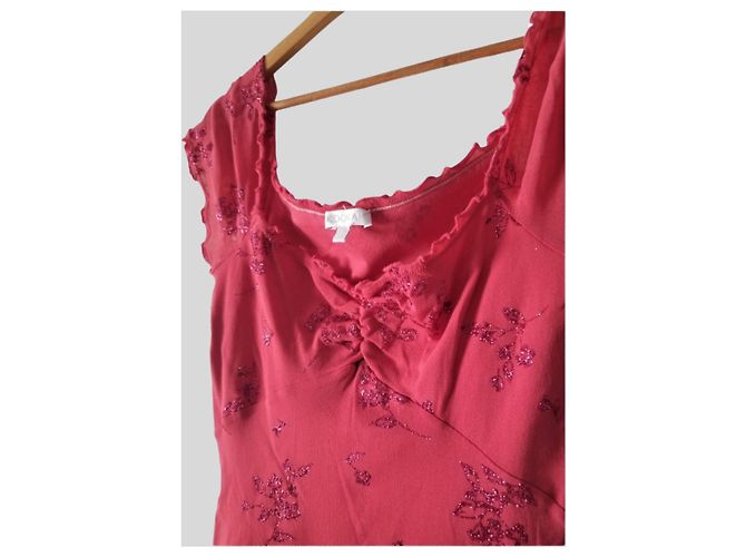 KOOKAÏ Kleid aus Frambruesa mit Blumen Rot - Ansicht 3