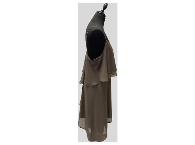 Bcbg Max Azria Vestido de Tirantes Marrón Castaño - vista 2