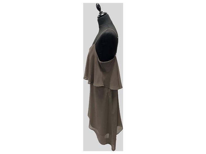 Bcbg Max Azria Vestido de Tirantes Marrón Castaño - vista 3