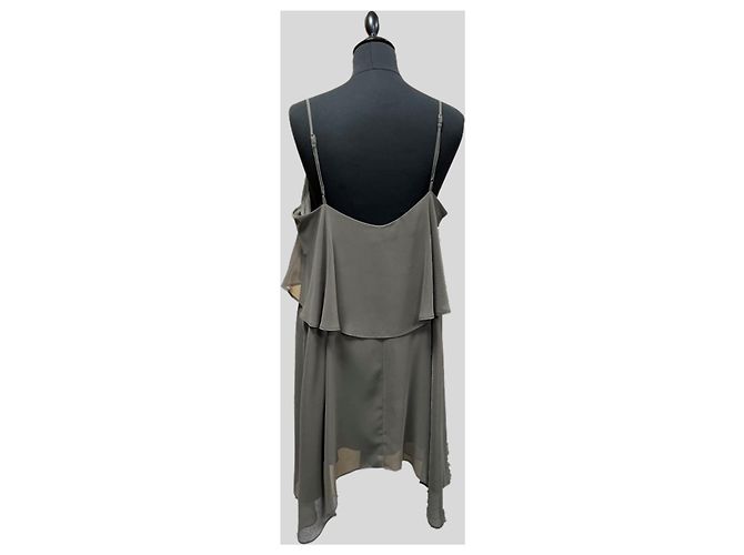 Bcbg Max Azria Vestido de Tirantes Marrón Castaño - vista 4