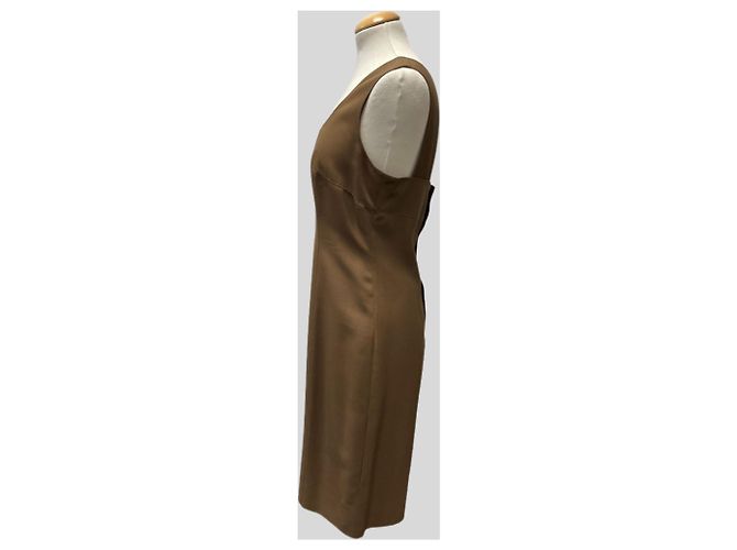 Guy Laroche Vestido Marrón sin Mangas Castaño - vista 2