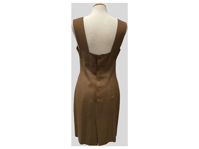 Guy Laroche Vestido Marrón sin Mangas Castaño - vista 4