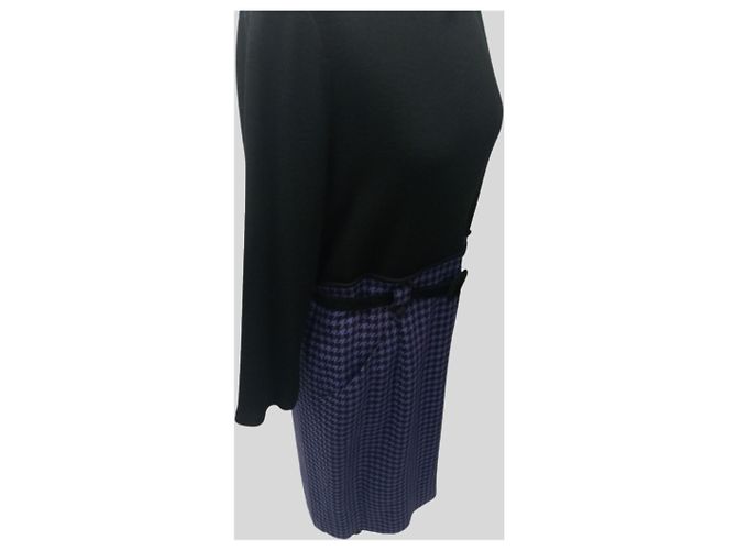 Autre Marque Schwarzes Kleid mit Rock - Ansicht 3