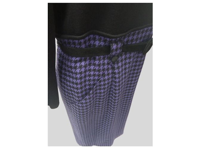 Autre Marque Schwarzes Kleid mit Rock - Ansicht 6
