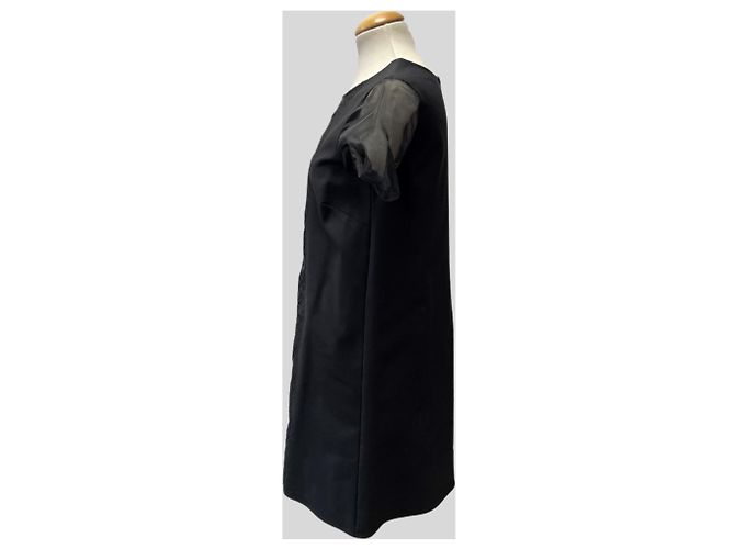 Autre Marque Vestido Negro de Encaje - vista 2