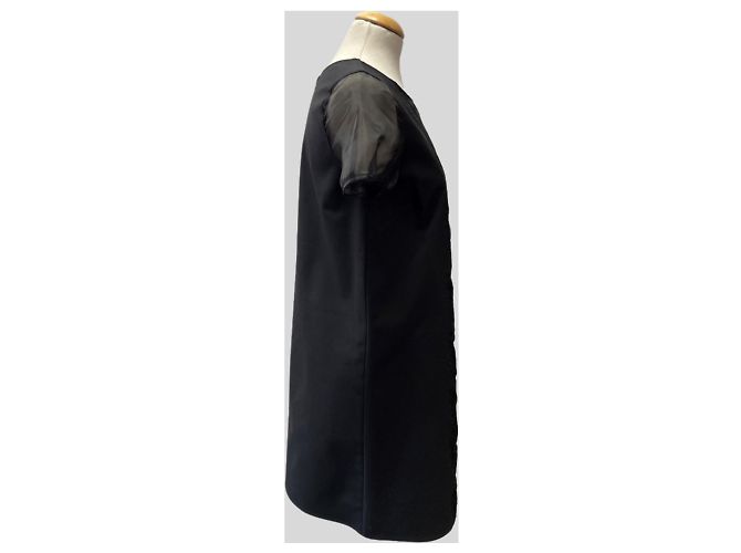 Autre Marque Vestido Negro de Encaje - vista 3