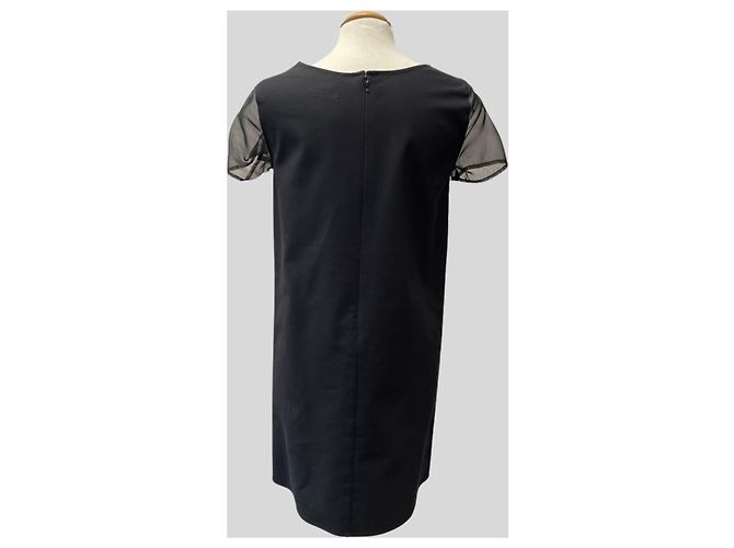 Autre Marque Vestido Negro de Encaje - vista 4