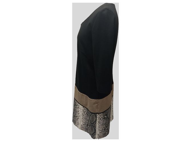 Autre Marque Vestido Negro de Manga Larga - vista 2