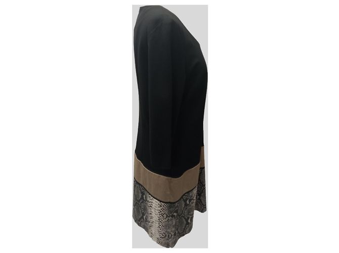 Autre Marque Vestido Negro de Manga Larga - vista 4