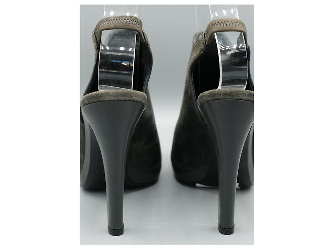 Botines Jil Sander de ante gris - vista 3