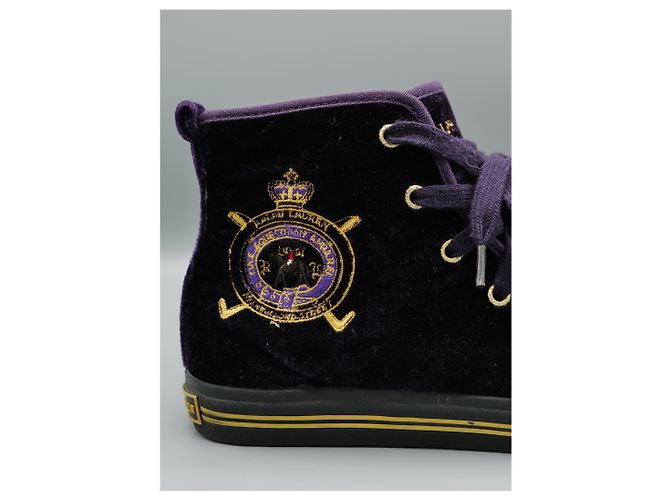 Ralph Lauren Botines de Terciopelo Morado Porpora - vista 2