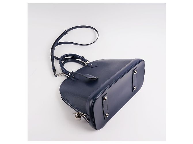 Louis Vuitton Alma PM Handtasche Blau - Ansicht 3