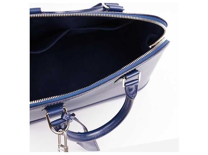 Louis Vuitton Alma PM Handtasche Blau - Ansicht 4