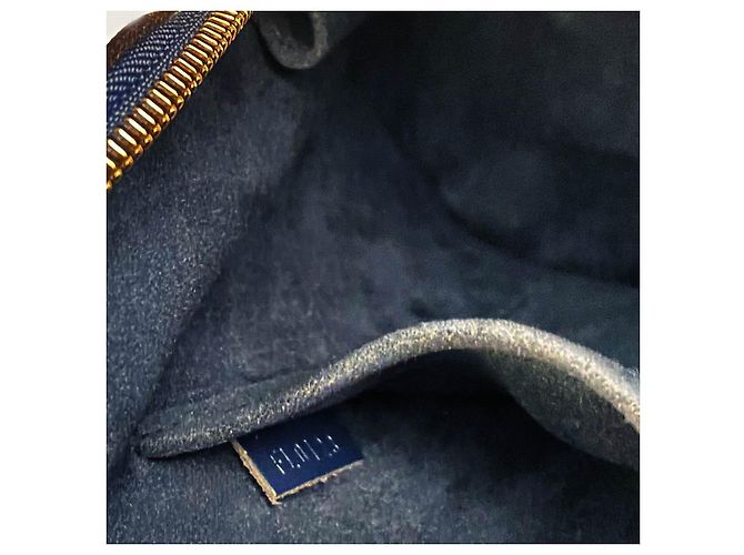 Louis Vuitton Alma PM Handtasche Blau - Ansicht 7