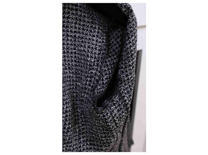 Cambon Chanel Vintage 92 Jacket with Leather button Black - view 7