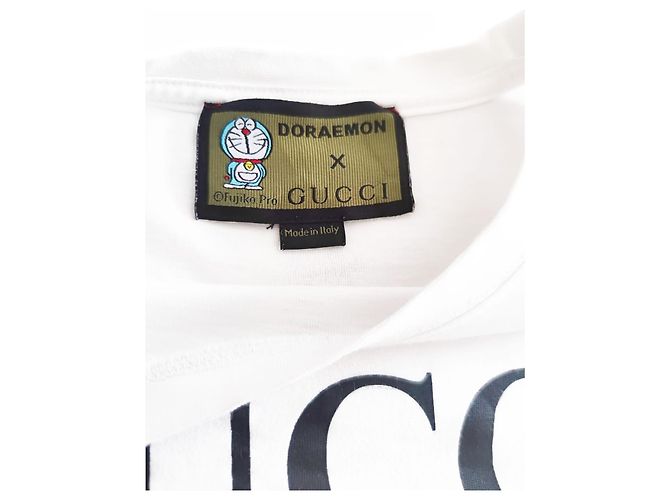 T-shirt Gucci Limited Edition x Doraemon bianca in cotone Bianco - vista 3