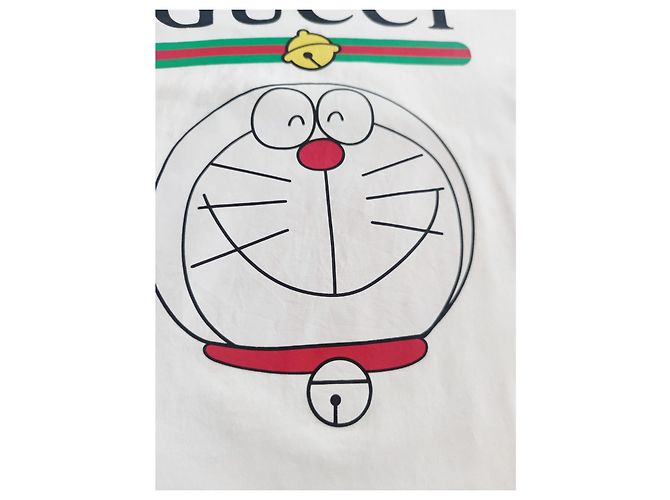 T-shirt Gucci Limited Edition x Doraemon bianca in cotone Bianco - vista 6