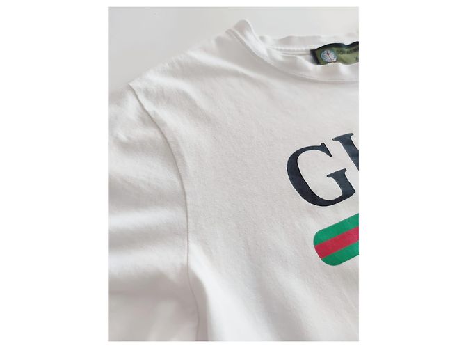 T-shirt Gucci Limited Edition x Doraemon bianca in cotone Bianco - vista 8