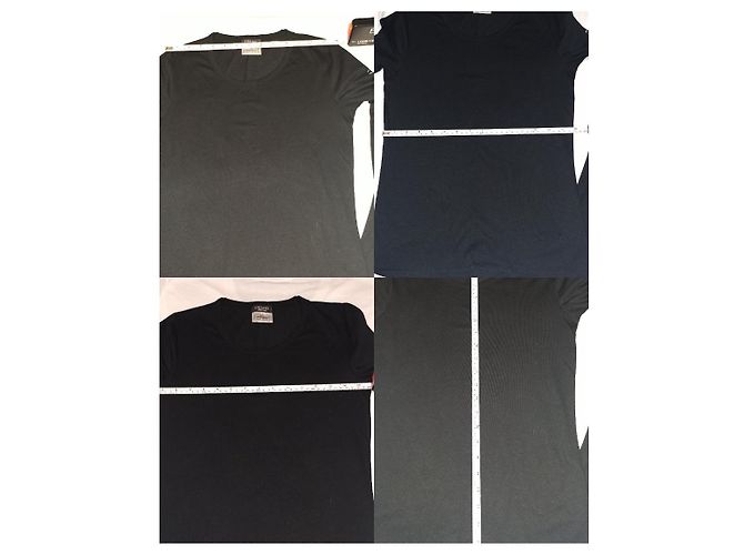 Cambon T-shirt Chanel Uniform a maniche lunghe nero logo CC - vista 7