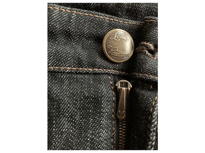 Jeans Slim Louis Vuitton Neri in Cotone Nero - vista 10