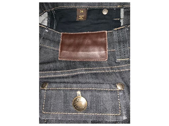 Jeans Slim Louis Vuitton Neri in Cotone Nero - vista 7
