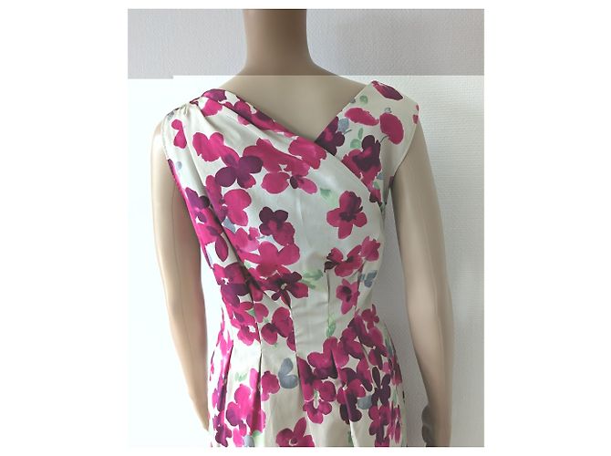 Vestido de cóctel Moschino Cheap And Chic de seda floral - vista 9