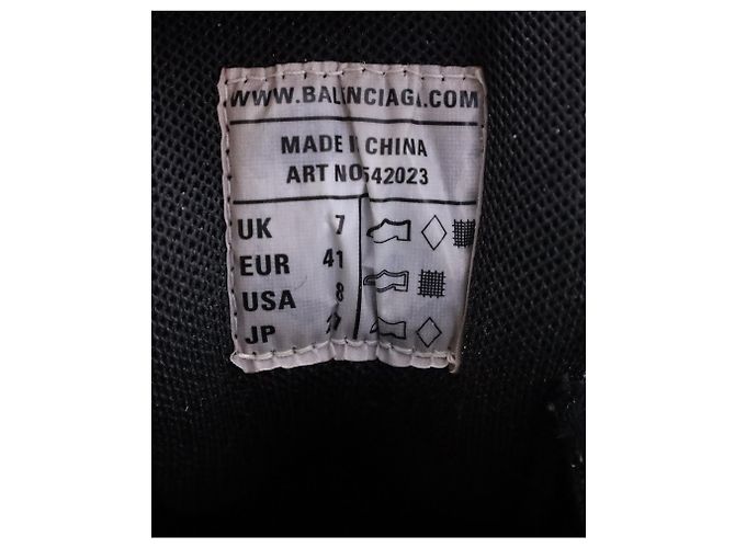 Balenciaga Baskets Track en Polyuréthane Vert - vue 10