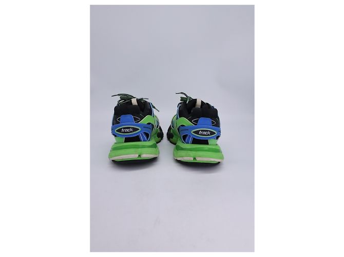 Balenciaga Baskets Track en Polyuréthane Vert - vue 14