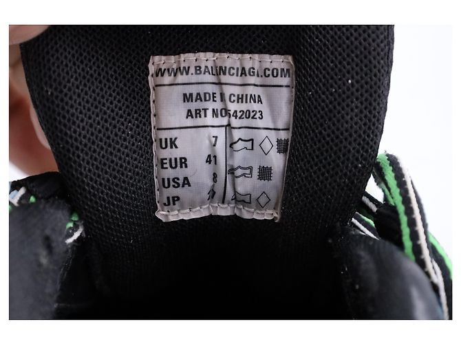 Balenciaga Baskets Track en Polyuréthane Vert - vue 20