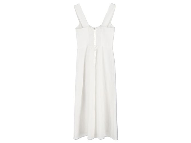 Reformation Seaside Midi Dress in White Linen - view 2
