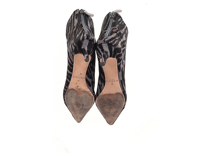 Alexandre Birmans New Kitten Ankle Boots mit Leopardenmuster aus braunem Kalbsleder - Ansicht 12