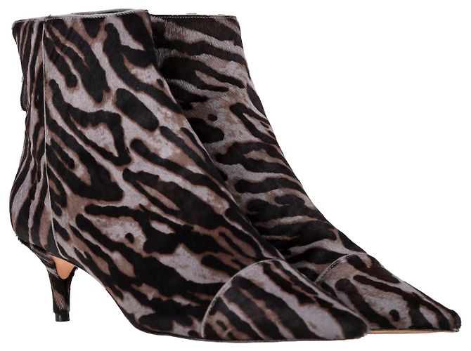 Alexandre Birmans New Kitten Ankle Boots mit Leopardenmuster aus braunem Kalbsleder - Ansicht 3