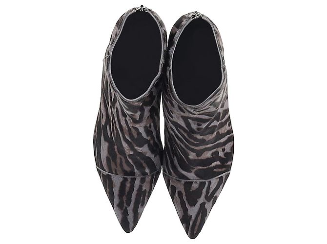 Alexandre Birmans New Kitten Ankle Boots mit Leopardenmuster aus braunem Kalbsleder - Ansicht 5
